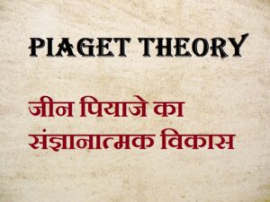 पियाजे का संज्ञानात्मक विकास – Piaget Theory in Hindi